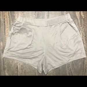 BCBG Draped Pocket Shorts, size taupe small